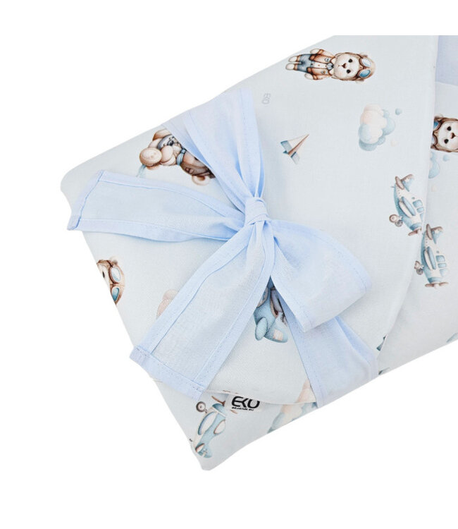 Bedrukte katoenen kegel met kokosvulling PILOT BEAR