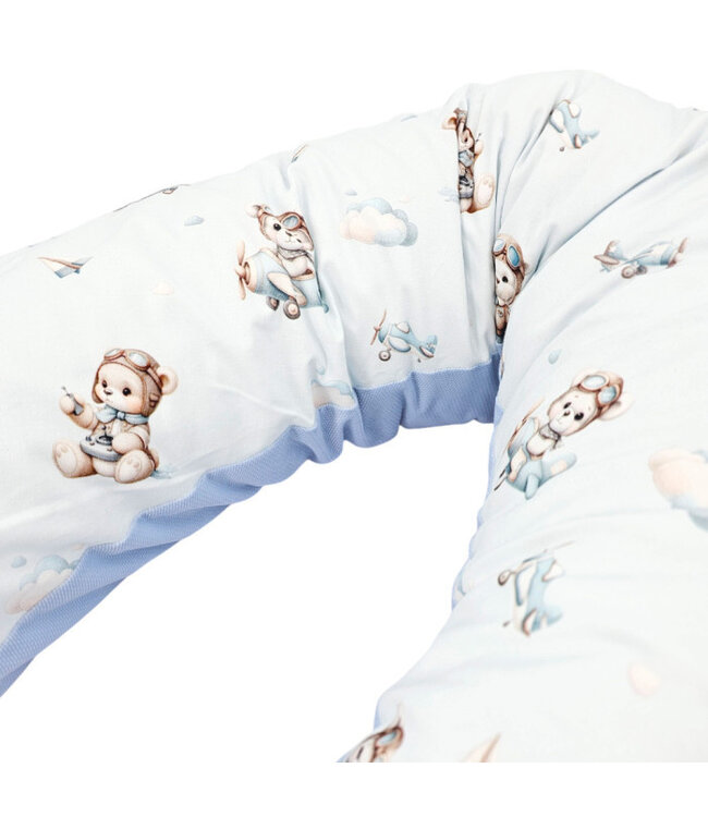 Fluwelen voedingskussen Pilotenbeer