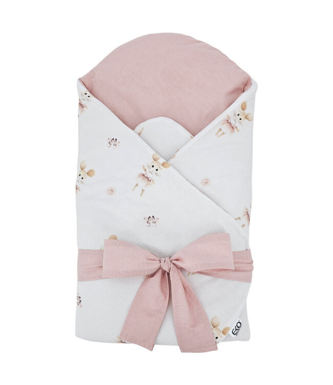 Bedrukt katoenen kegel met kokosvulling BALLERINA-MUIS