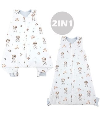 EkoKids 2-in-1 multifunctionele baby-slaapzak GARDENER BEAR