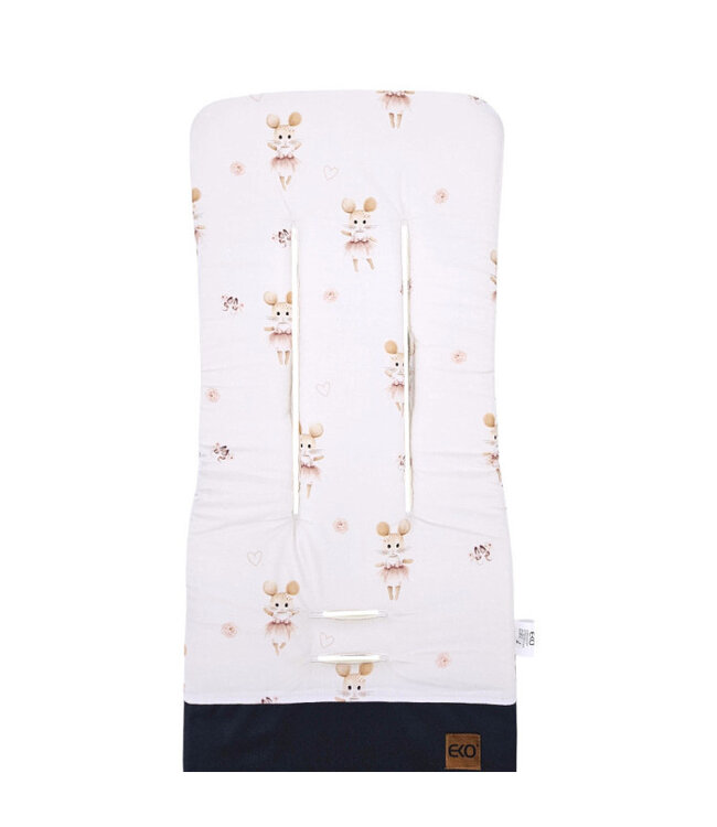 Inlegkussen voor kinderwagen met traagschuim MEMORY BALLERINA MOUSE