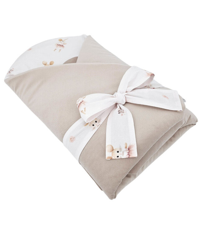 Katoenen kegel met fluwelen ballerina-muis