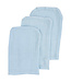 Mousseline washandjes mix 3 stuks blauw