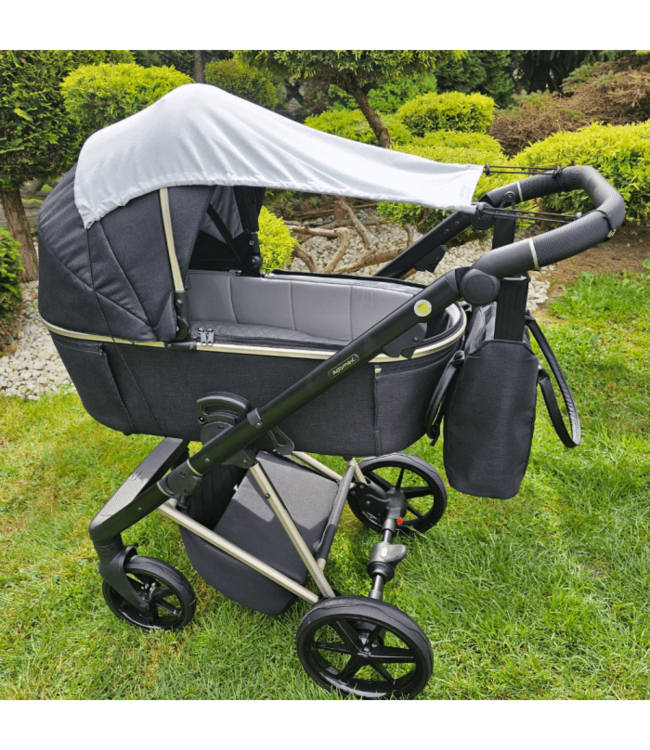 Mousseline zonneklep ROZE