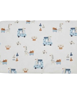 EkoKids Kussen 40x60 cm GIRAFFE/BLAUW