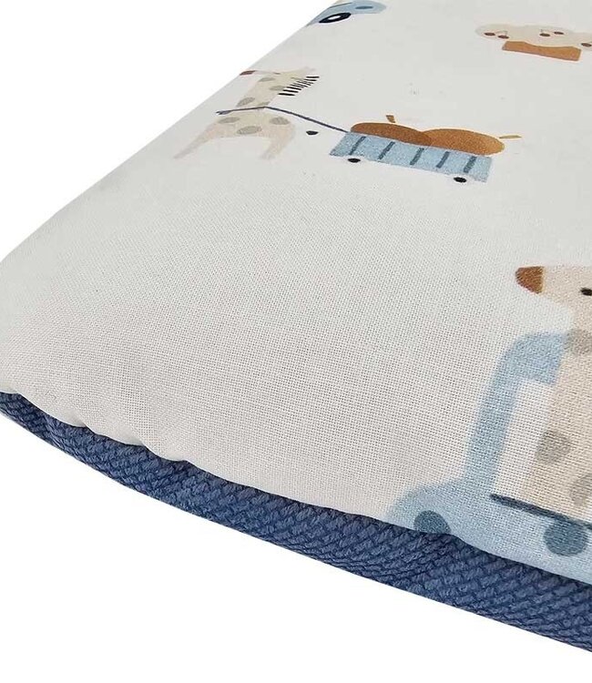 Kussen 40x60 cm GIRAFFE/BLAUW