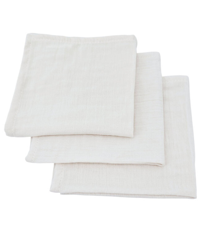 Hydrofiele luiers 30x30 cm 3 stuks beige