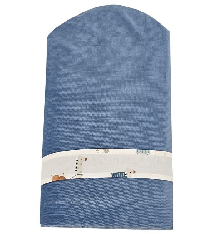 Katoenen kegel met VELVET GIRAFFE/BLAUW