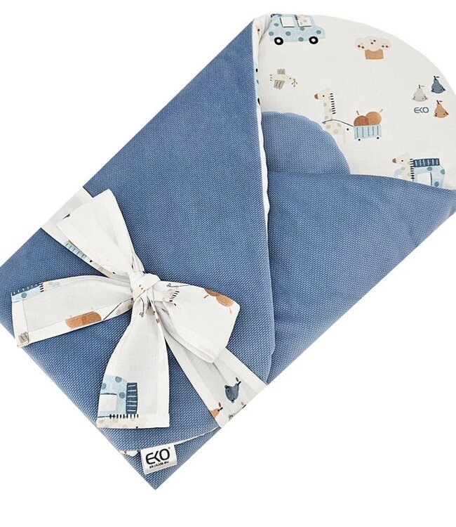 Katoenen kegel met VELVET GIRAFFE/BLAUW