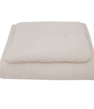 EkoKids Hydrofiel wiegbeddengoedset BEIGE
