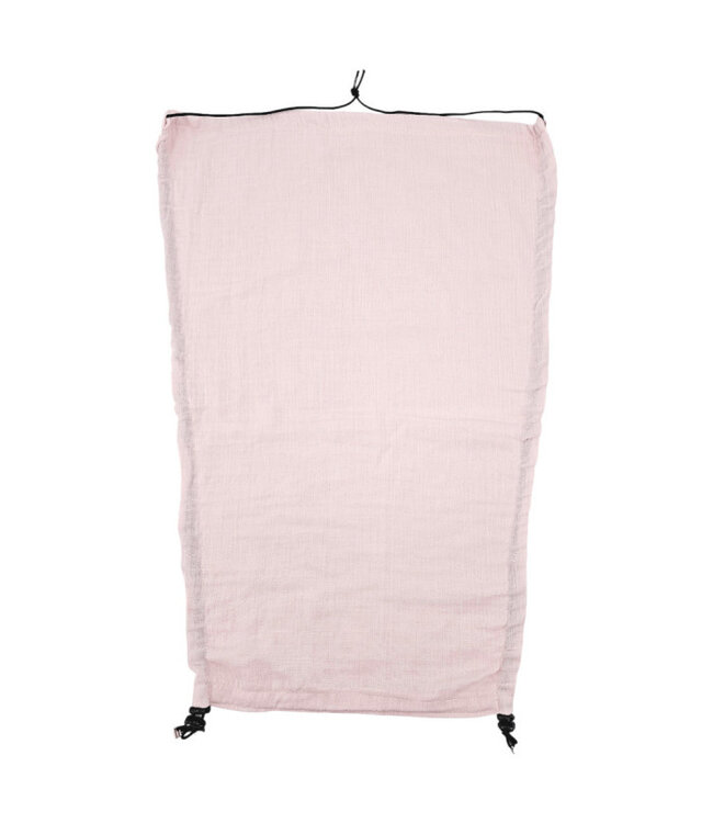 Mousseline zonneklep ROZE