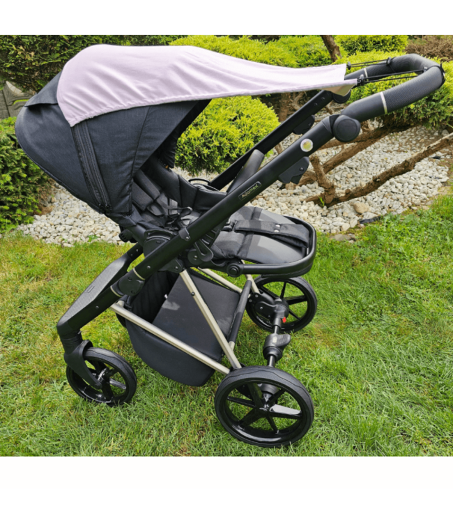 Mousseline zonneklep ROZE