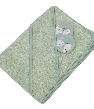 EkoKids Bamboe badjas HONDEN/MINT