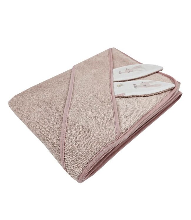 Katoenen badjas Konijn/roze