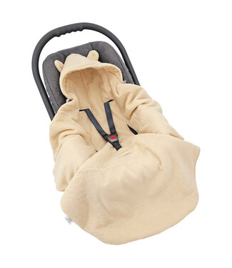 EkoKids Slaapzak voor autostoel met 3- en 5-puntsgordels HONEY