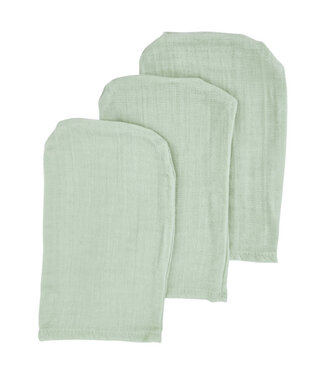 EkoKids Mousseline washandjes mix 3 stuks mint