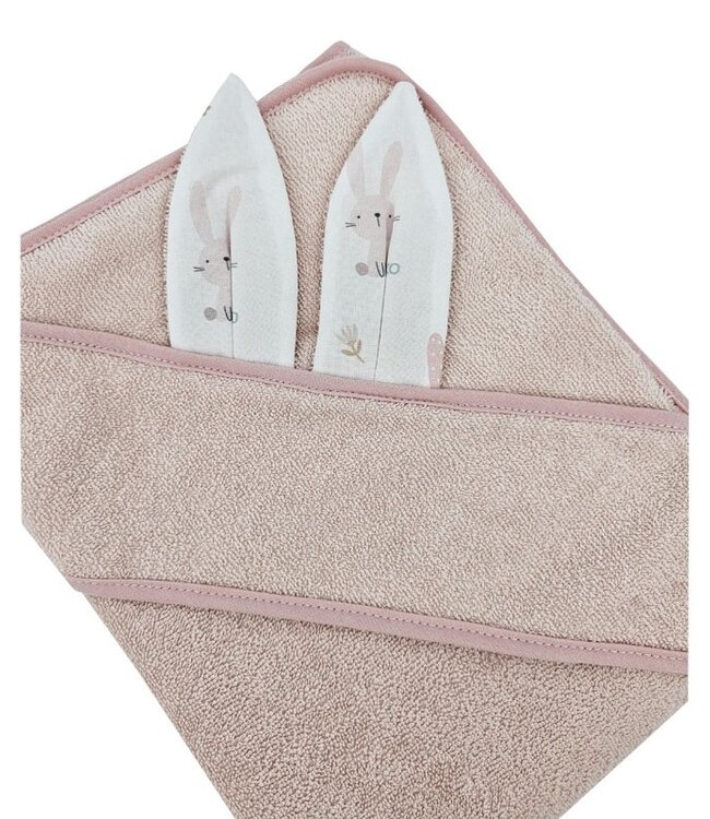 Katoenen badjas Konijn/roze