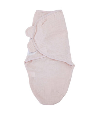 EkoKids Baby mousseline wikkeldoek 3-6 kg roze