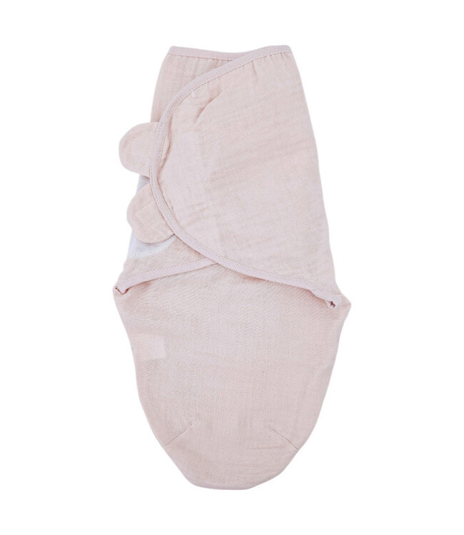 Baby mousseline wikkeldoek 3-6 kg roze