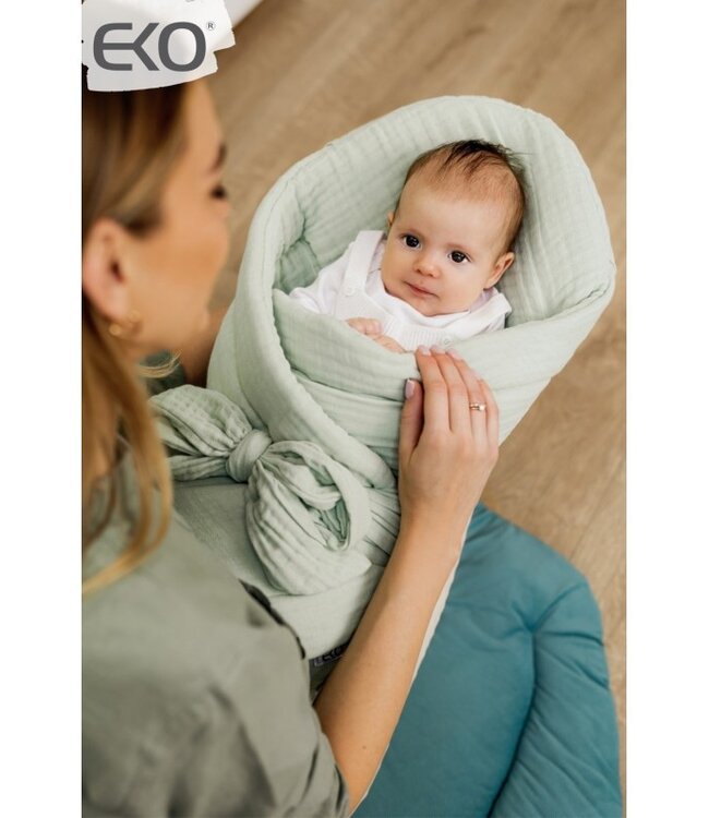 Mousseline wikkeldoek met Kokosmunt