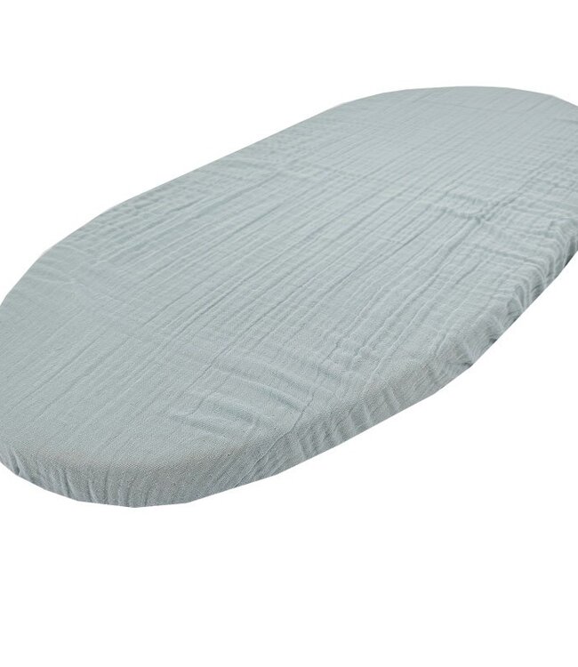 Mousseline hoeslaken met elastiek 40 x 80 cm BEIGE