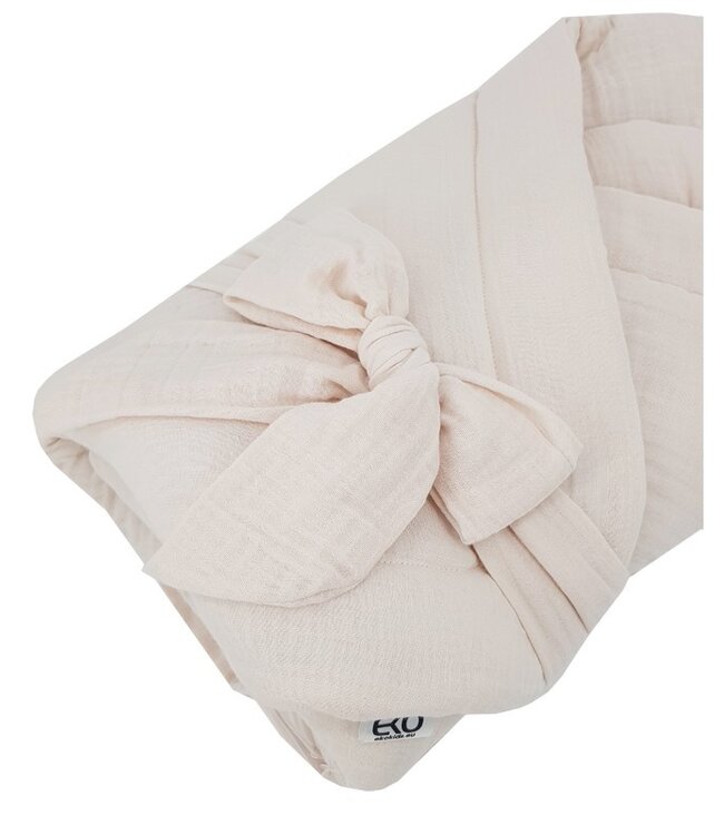 Mousseline-inbakerdoek met kokos, beige