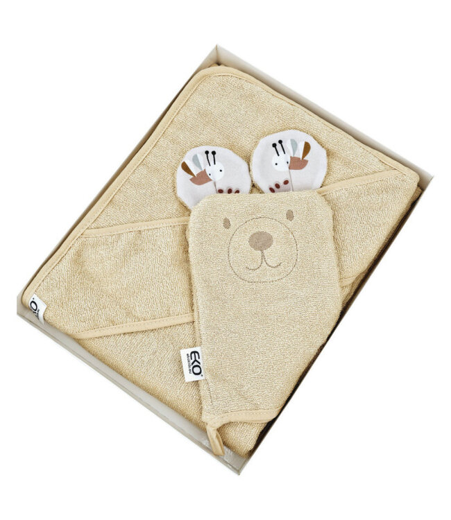 Bamboe badjas met washandje EKO BEES