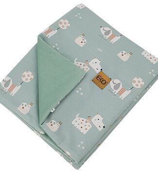 EkoKids Deken en speelkleed met fluwelen voering voor honden