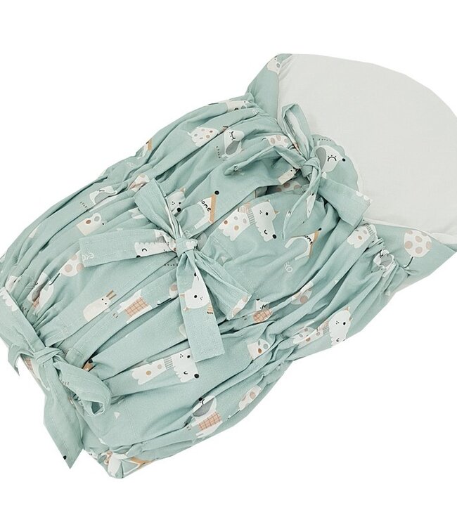 Bedrukte katoenen inbakerdoek met hondenprint