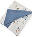 Educatief speelkleed met fluwelen voering Giraf/Blauw
