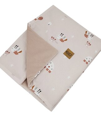 EkoKids Deken en speelmat met fluwelen voering BIJEN