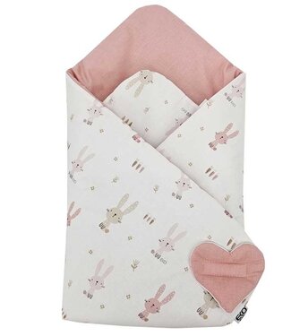 EkoKids Dubbelzijdig bedrukt katoenen hoorn BUNNY