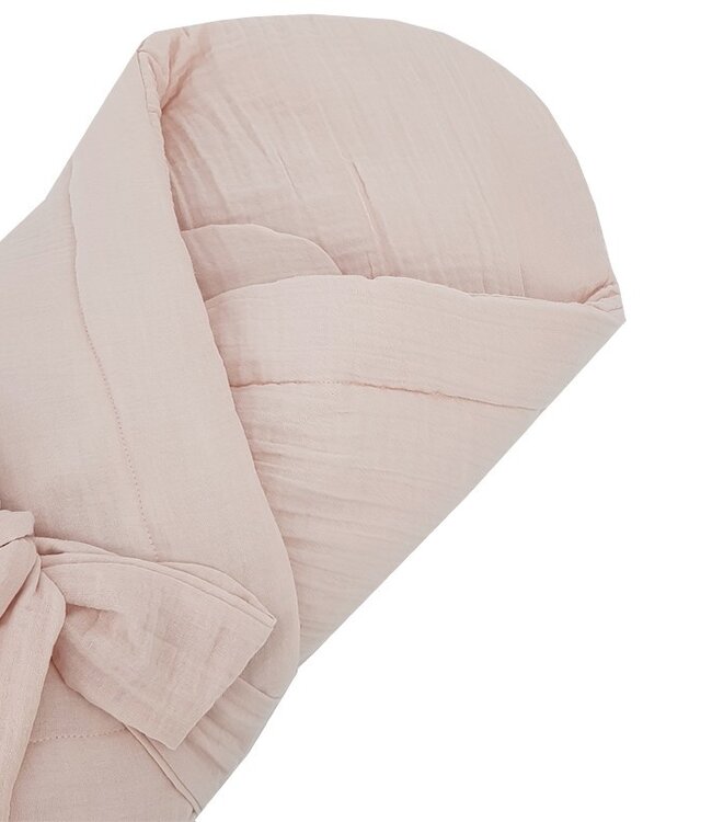 Mousseline wikkeldoek met kokos - roze