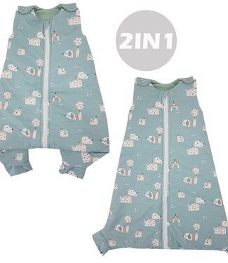 EkoKids 2-in-1 multifunctionele babyslaapzak HONDEN