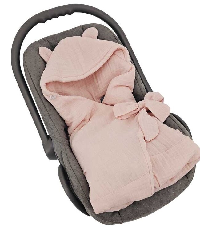 Slaapzak voor autostoel, geschikt voor 3- en 5-puntsgordels ROZE