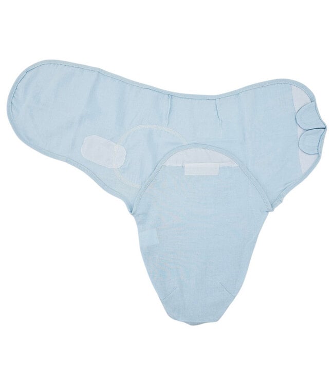 Babymousseline wikkeldoek 3-6 kg BLAUW
