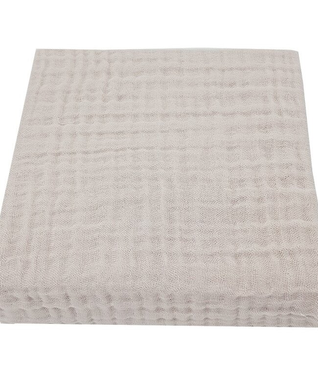 Mousseline hoeslaken met elastiek 140 x 70 cm ROZE