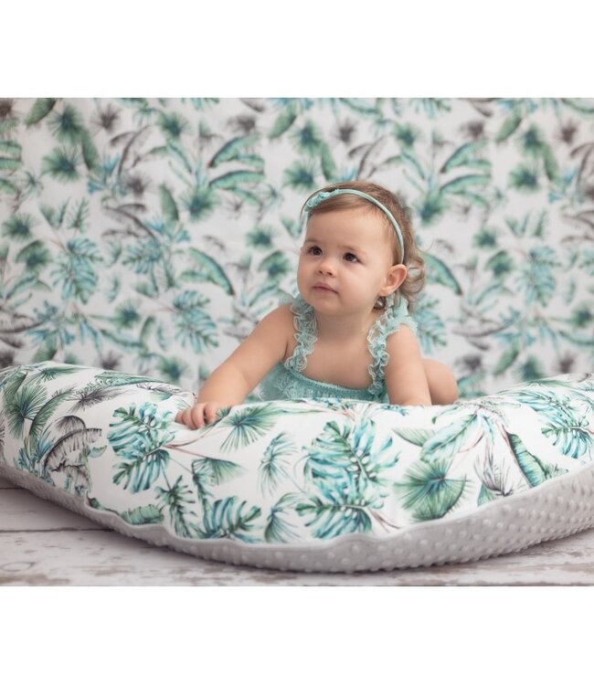 Kussen van mousseline voor mama en baby blauw