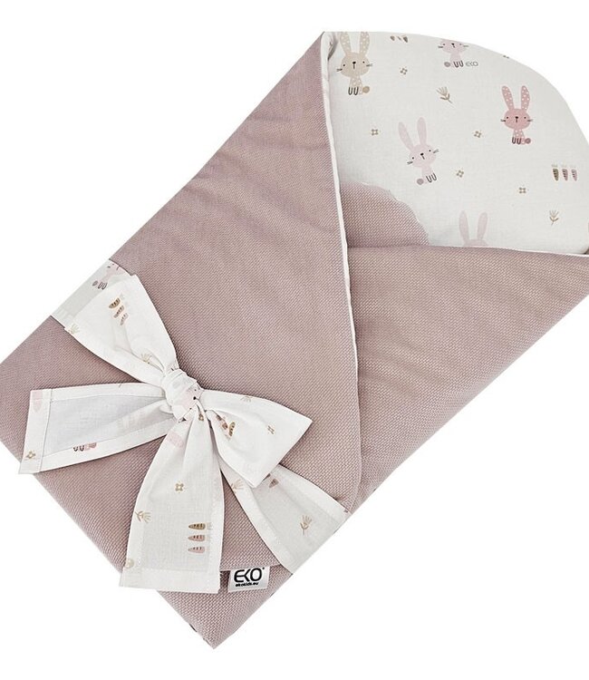 Katoenen kegel met VELVET BUNNY/ROZE