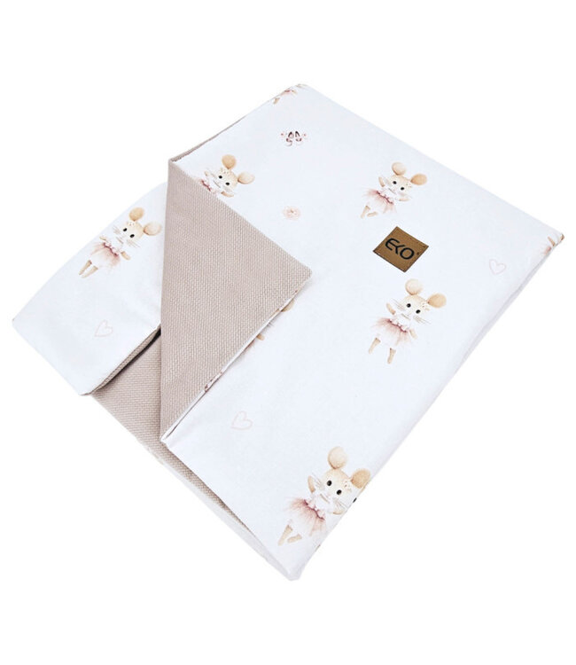 Educatieve speelmat met voering fluwelen ballerina-muis