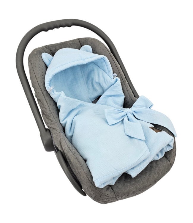 Slaapzak voor autostoel, geschikt voor 3- en 5-puntsgordels, blauw