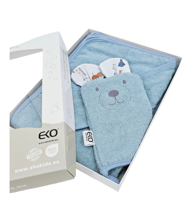 Bamboe badjas met washandje EKO GIRAFFE
