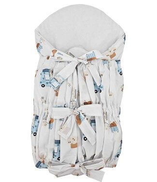 EkoKids Bedrukte katoenen hoorn met kokos GIRAFFE