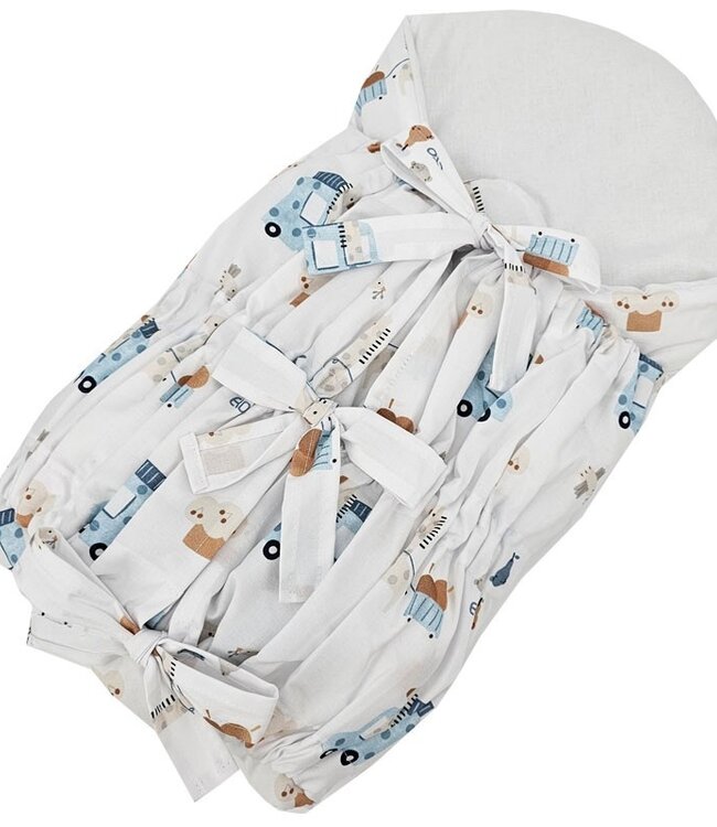 Bedrukte katoenen hoorn met kokos GIRAFFE