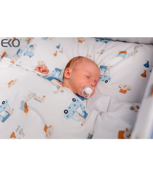 Katoenen beddengoedset met hondenprint 120x90 cm