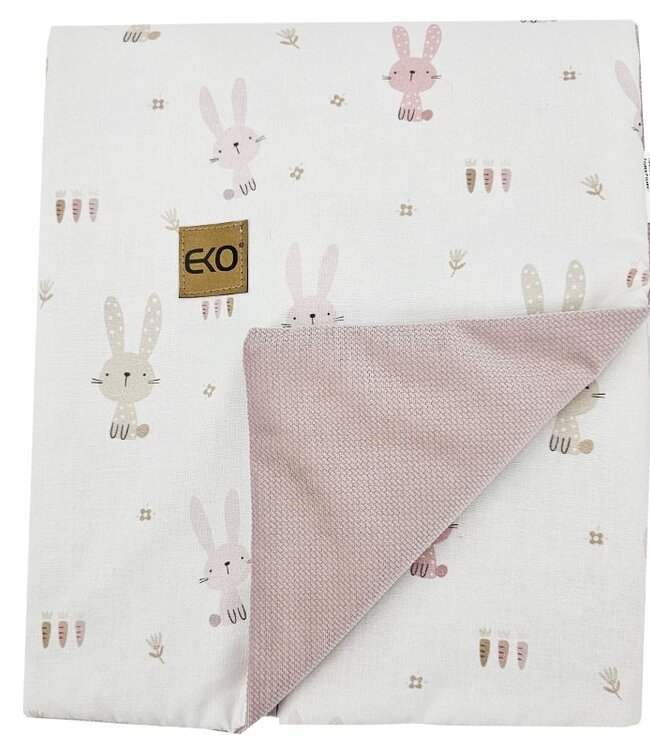 Educatief speelkleed met voering VELVET BUNNY/roze