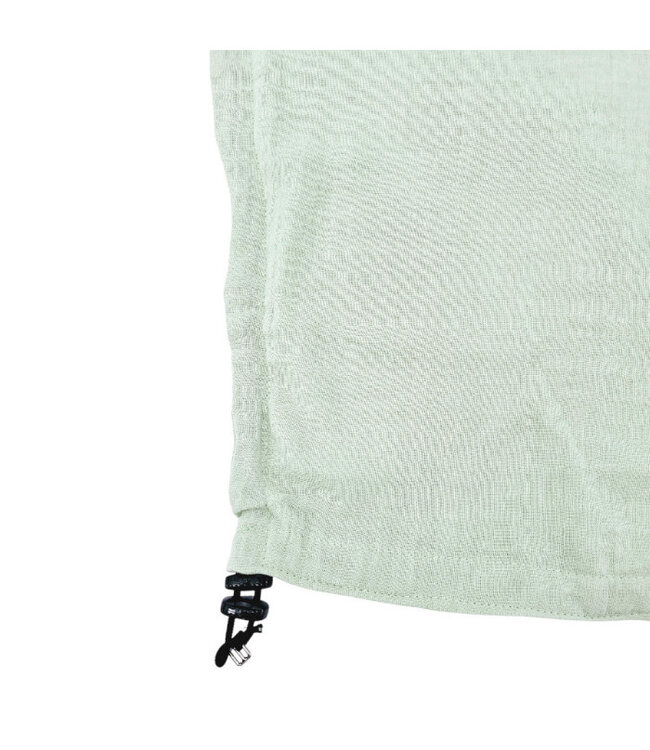 Mousseline zonneklep mint