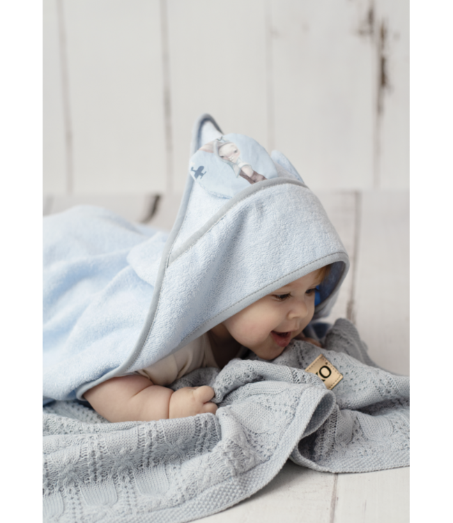 Bamboe badcape Ballerina-muis/lichtbeige