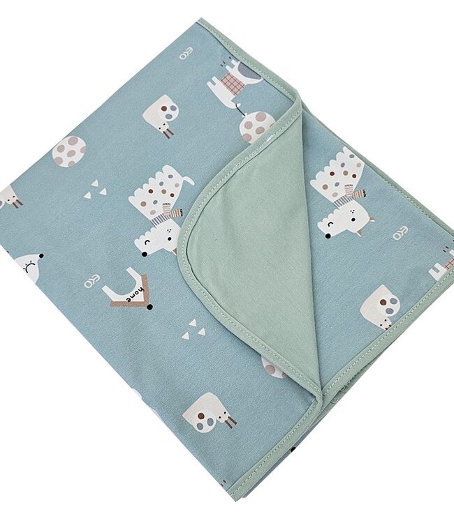 Katoenen deken met honden