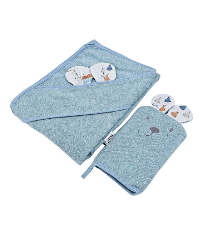 Bamboe badjas met washandje EKO GIRAFFE